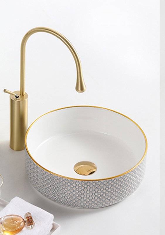 ALYSSA DIAMOND WHITE & GOLD 360X360X125