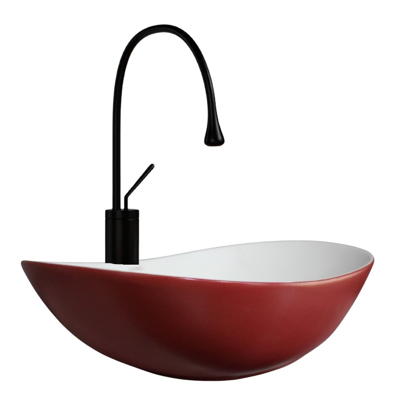 ZAHARA MATT RED & WHITE 520X3220X150MM