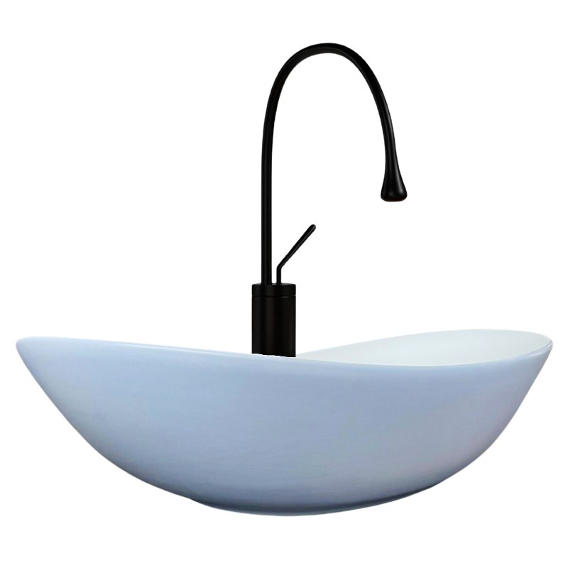 ZAHARA MATT PERIWINKLE & WHITE 520X320X150MM