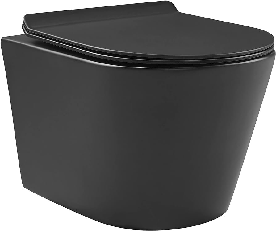 WALL HUNG TOILET MATT BLACK - LUXUS (RND) - C 1110