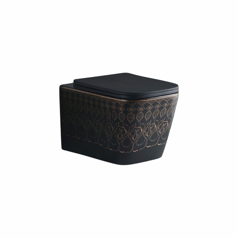 WALL HUNG TOILET - AZALEA - MATT BLACK ART - C 2943